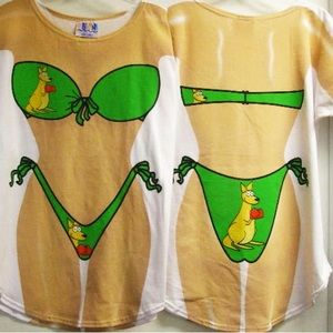 New plus size bikini cover-up nightshirt Halloween costume Kangeroo